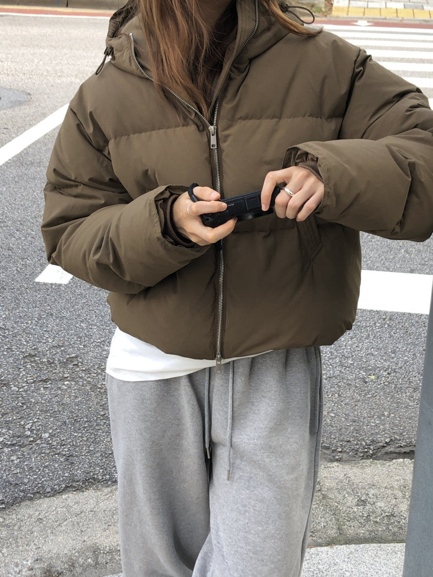 Noa hood duck down padding-3col