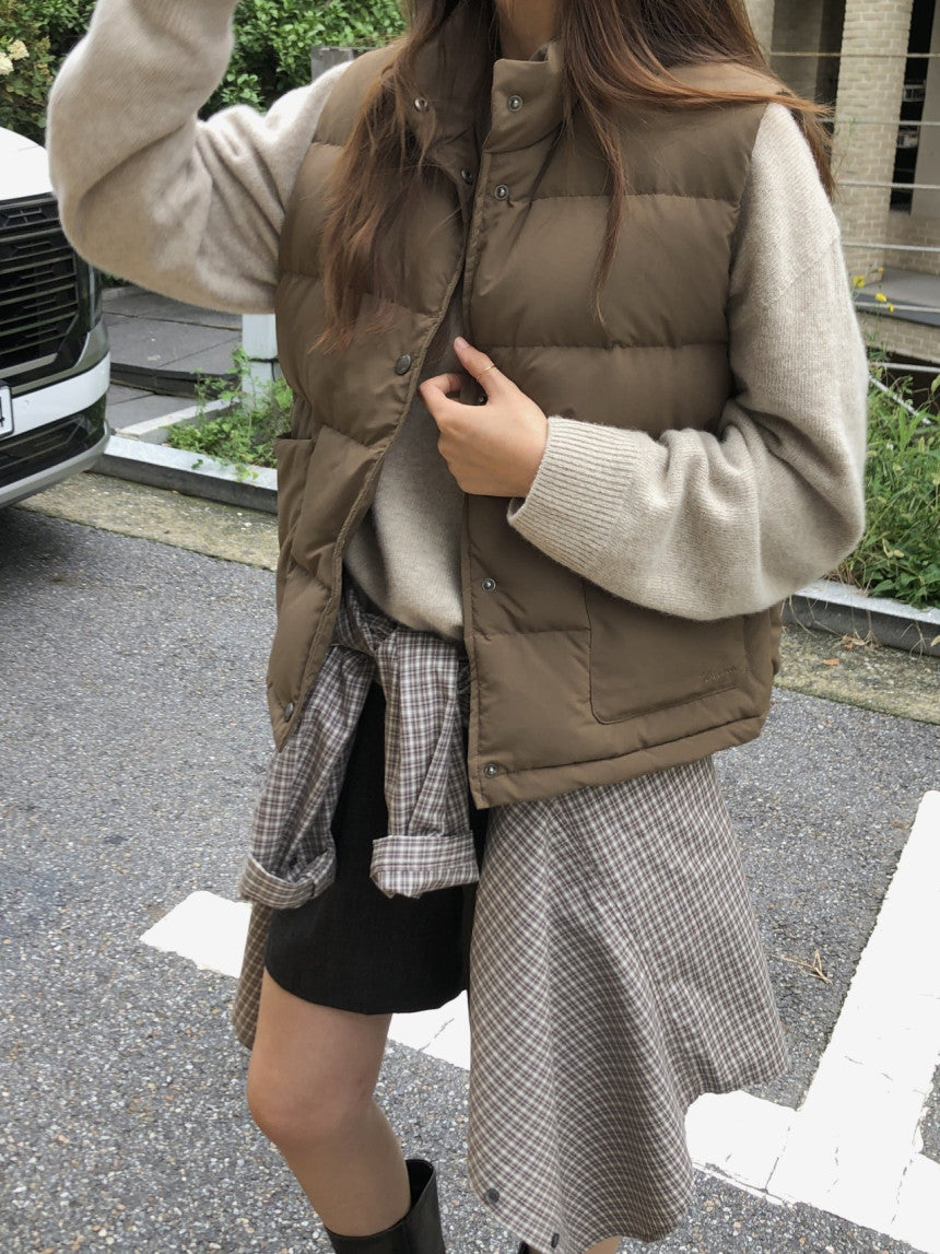 Bloom duckdown vest-3col