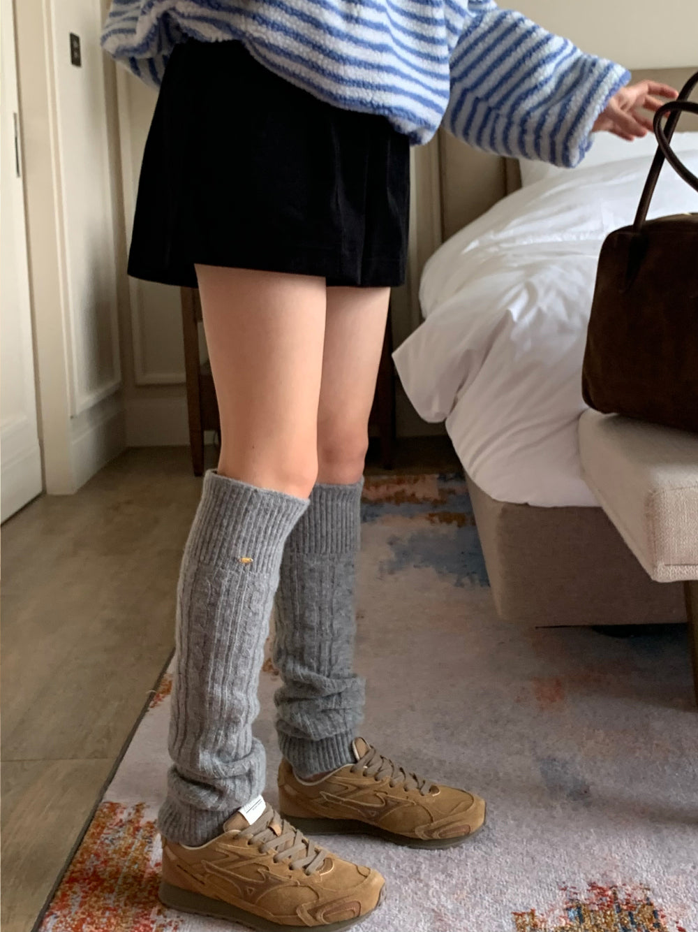 swan corduroy shorts-2col