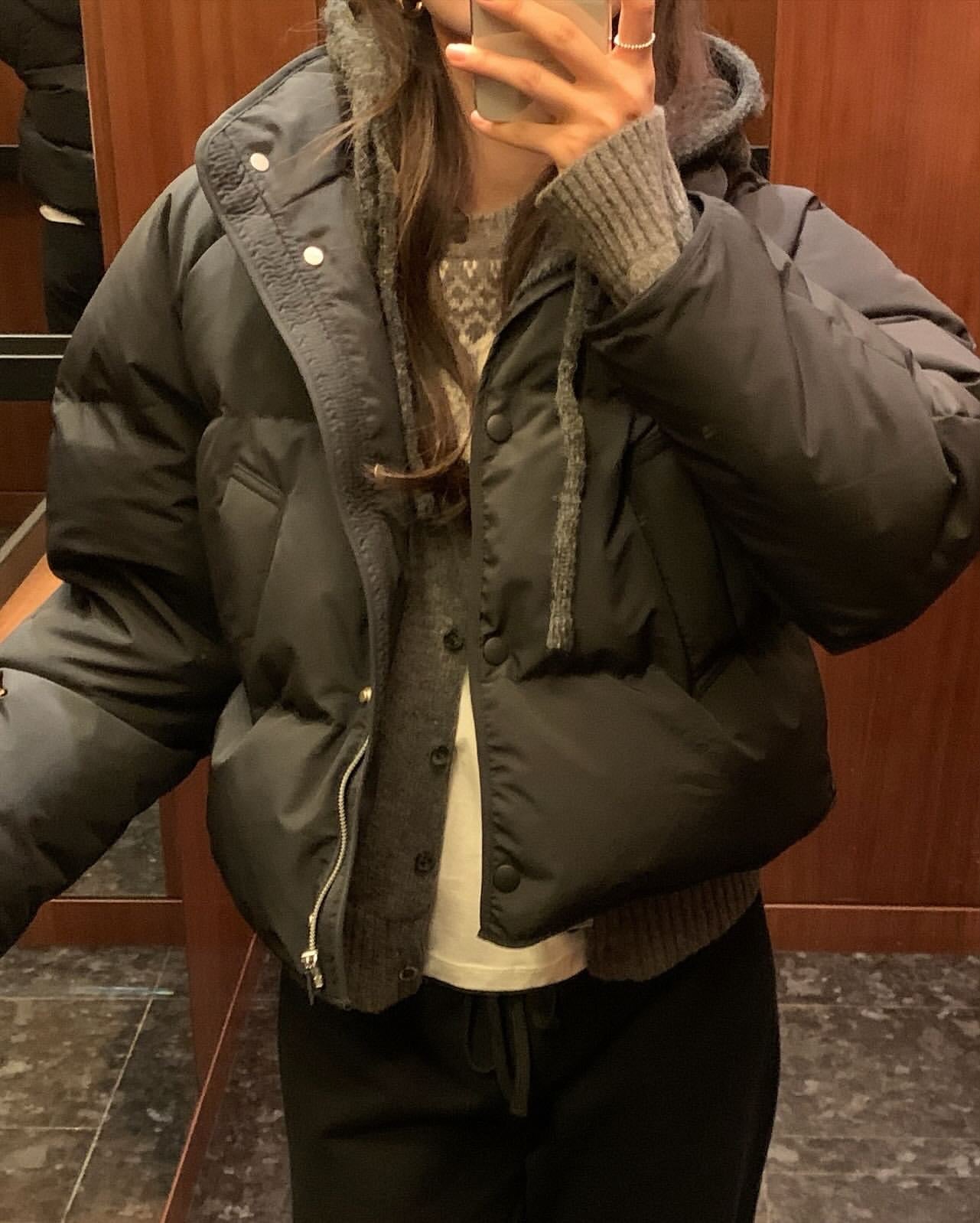 Carol goosedown short padding-2col