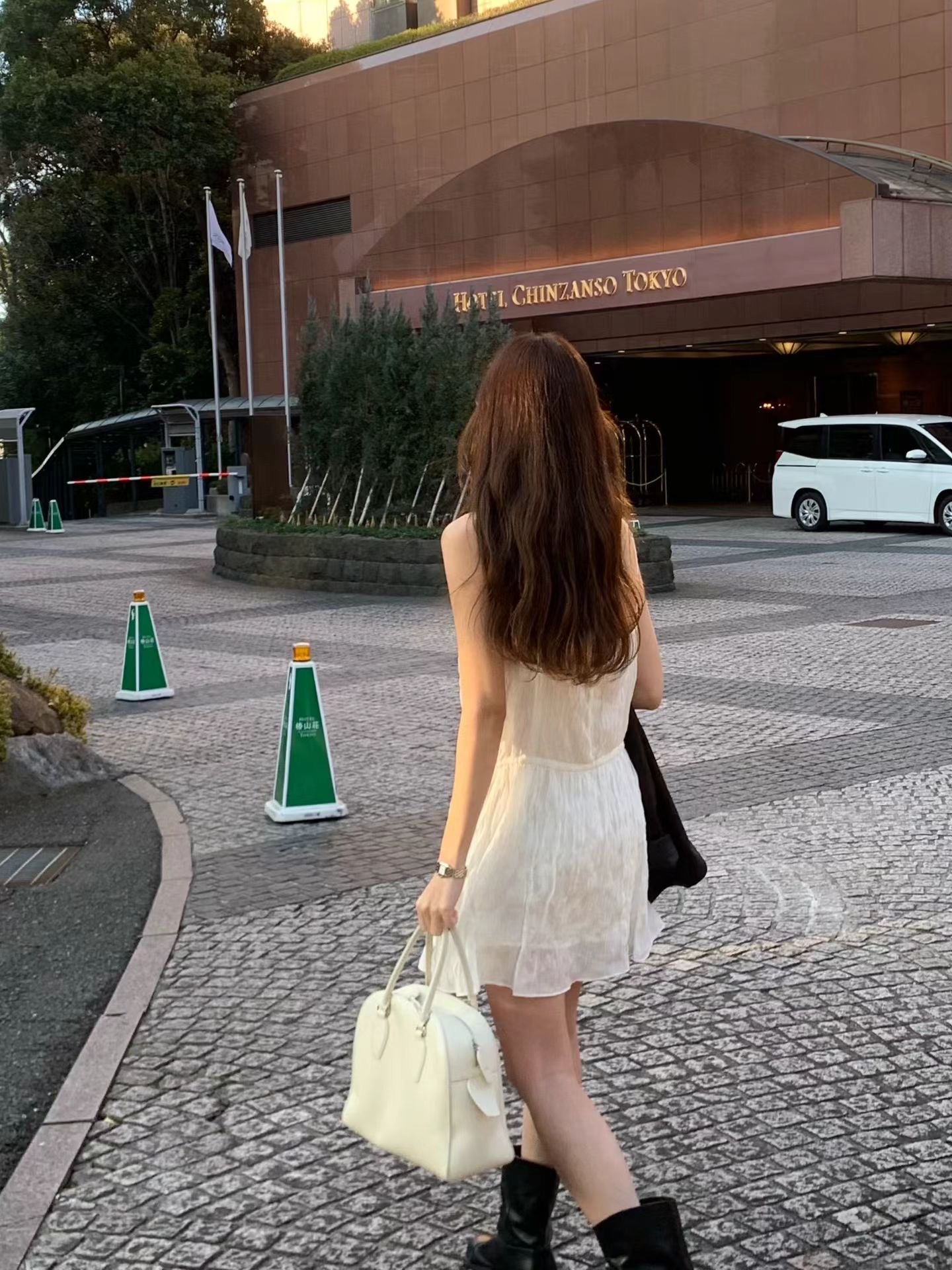 ivory即納 Ounce eilie string onepiece-2col