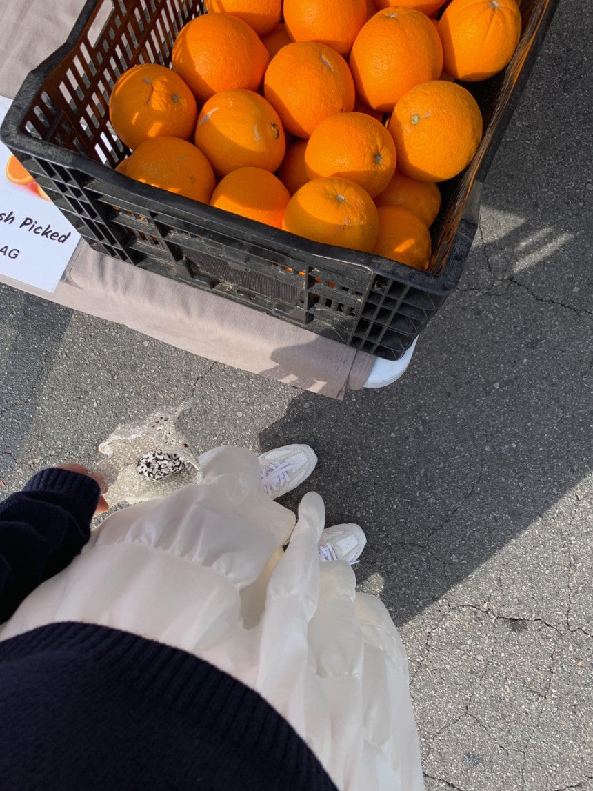 liter anna teard long skirt-2col