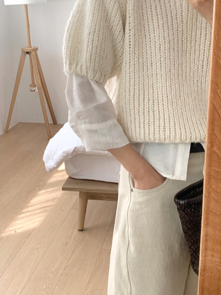 liter margarine alpaca half knit-2col