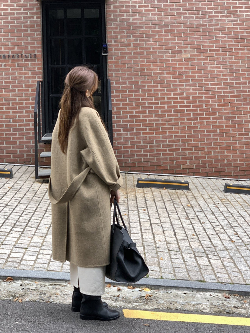 Serin shetland hadmade coat-2col