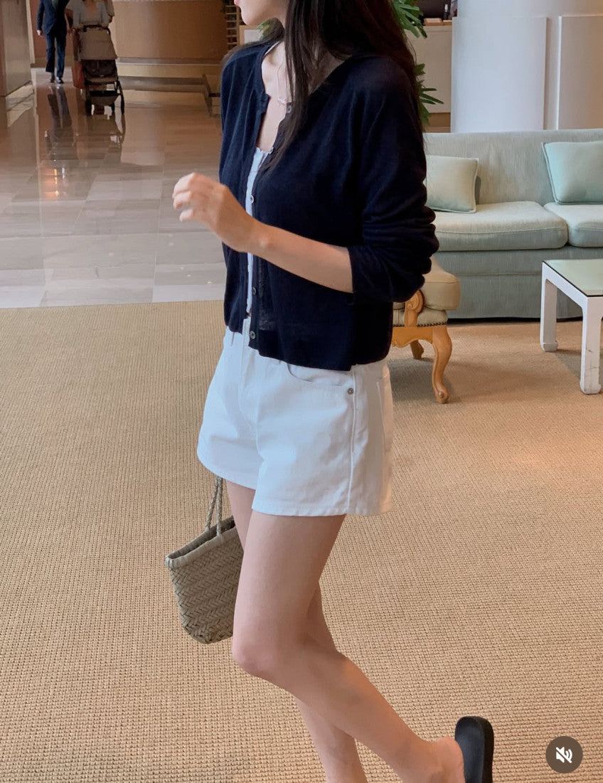 rari linen cardigan-4col