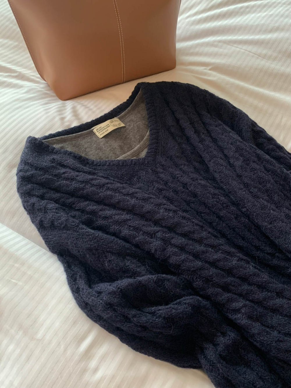 soft v-neck knit-5col