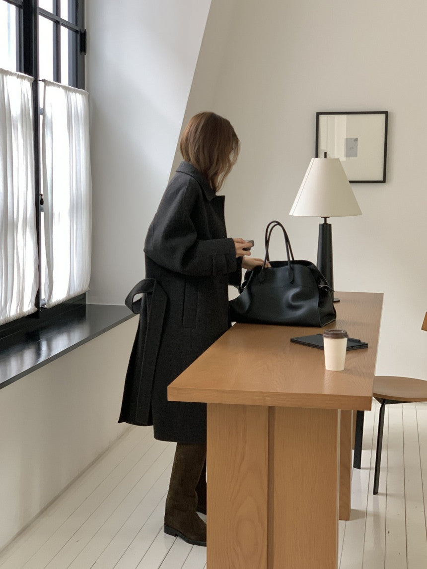 Serin shetland hadmade coat-2col