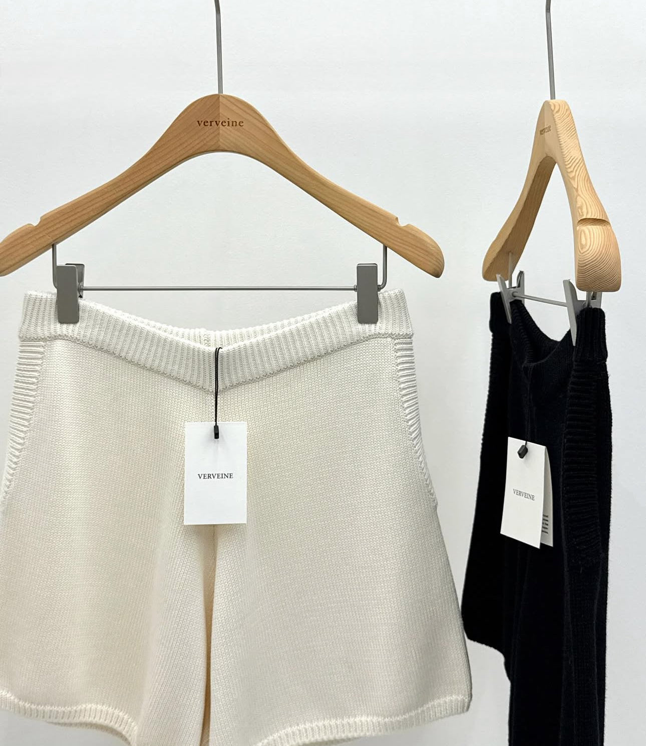 Want bamboo knit half pants-2col