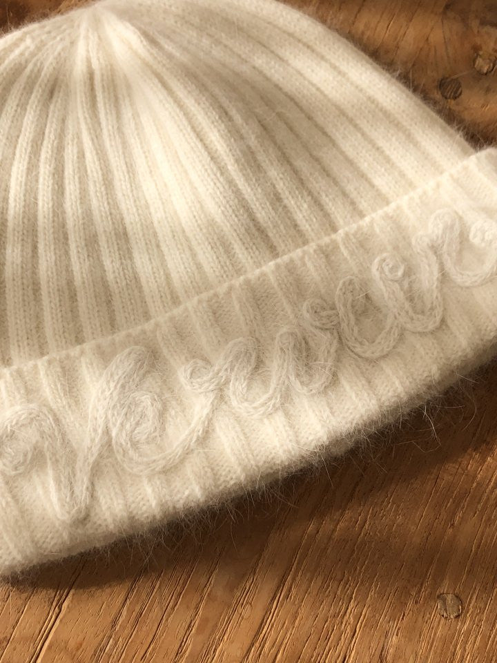 Nordic angora beanie-2col