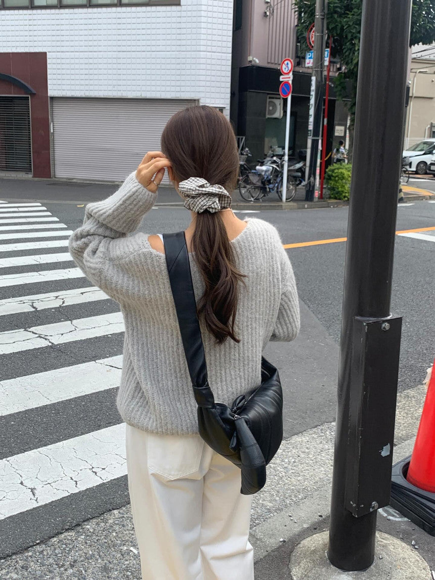 liter daina alpaca v neck knit-3col