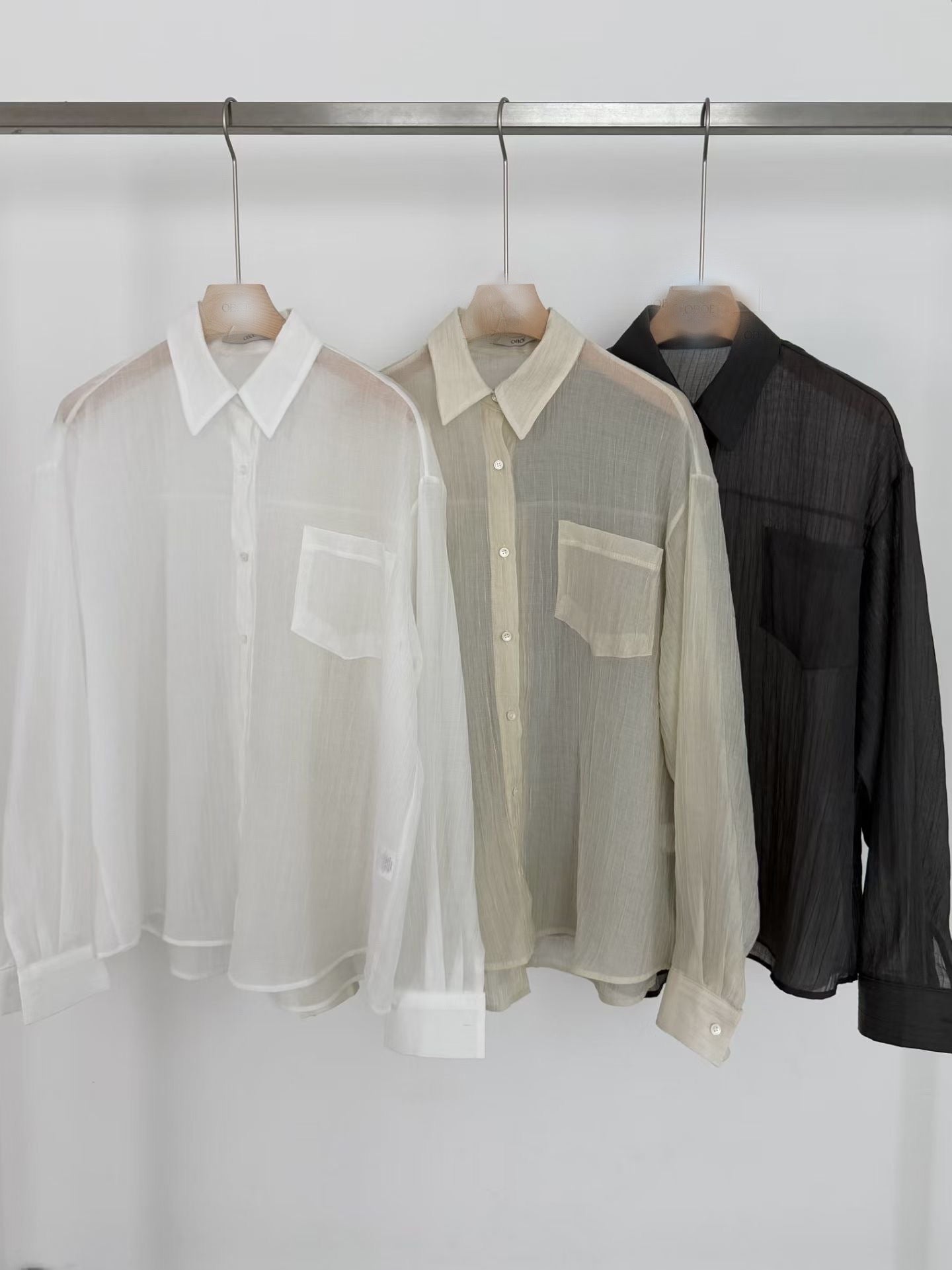 Linkle open shirt-3col