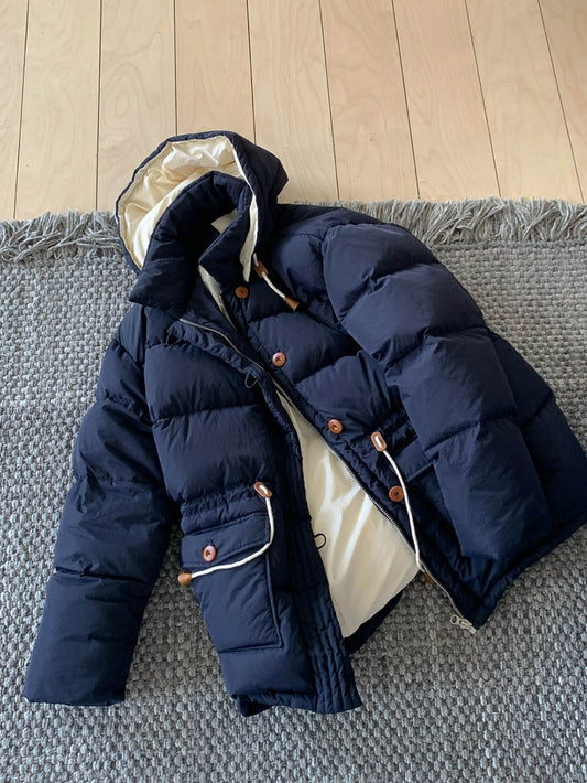 panda padded jacket-2col