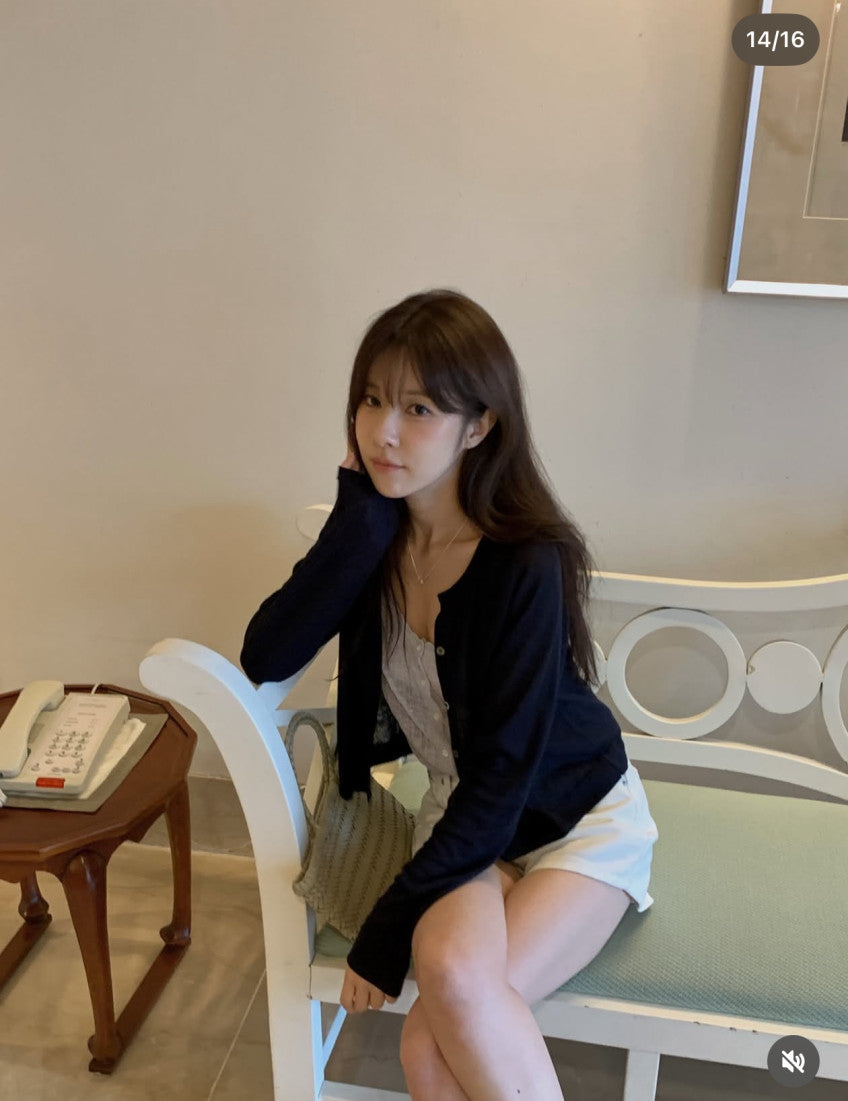 rari linen cardigan-4col