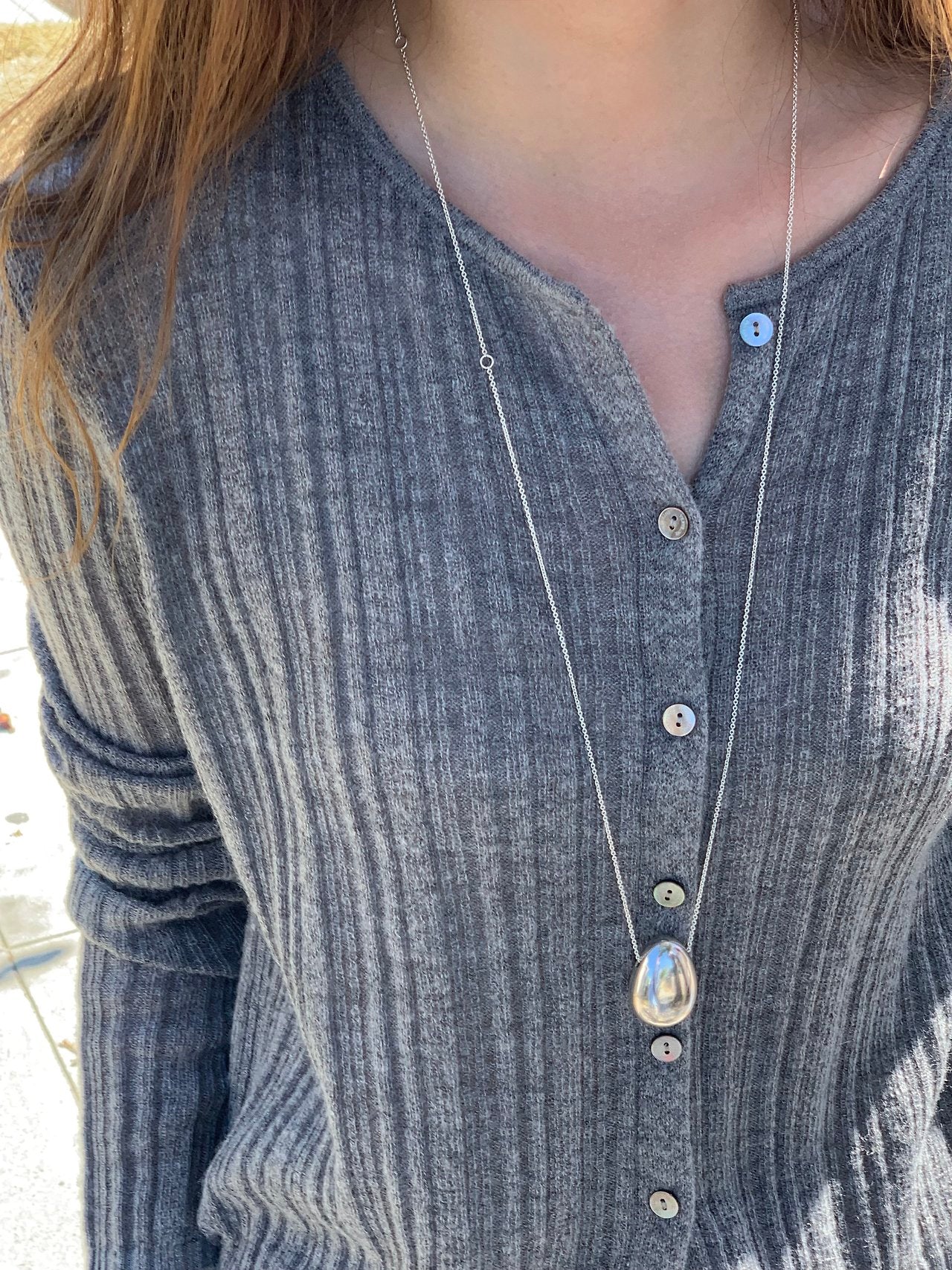 Novella alpaca round cardigan-4col