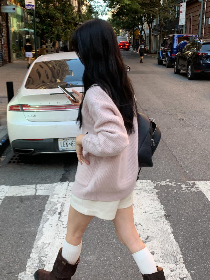 Mue hachi cardigan-4col