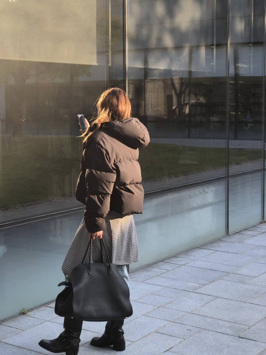 Noa hood duck down padding-3col