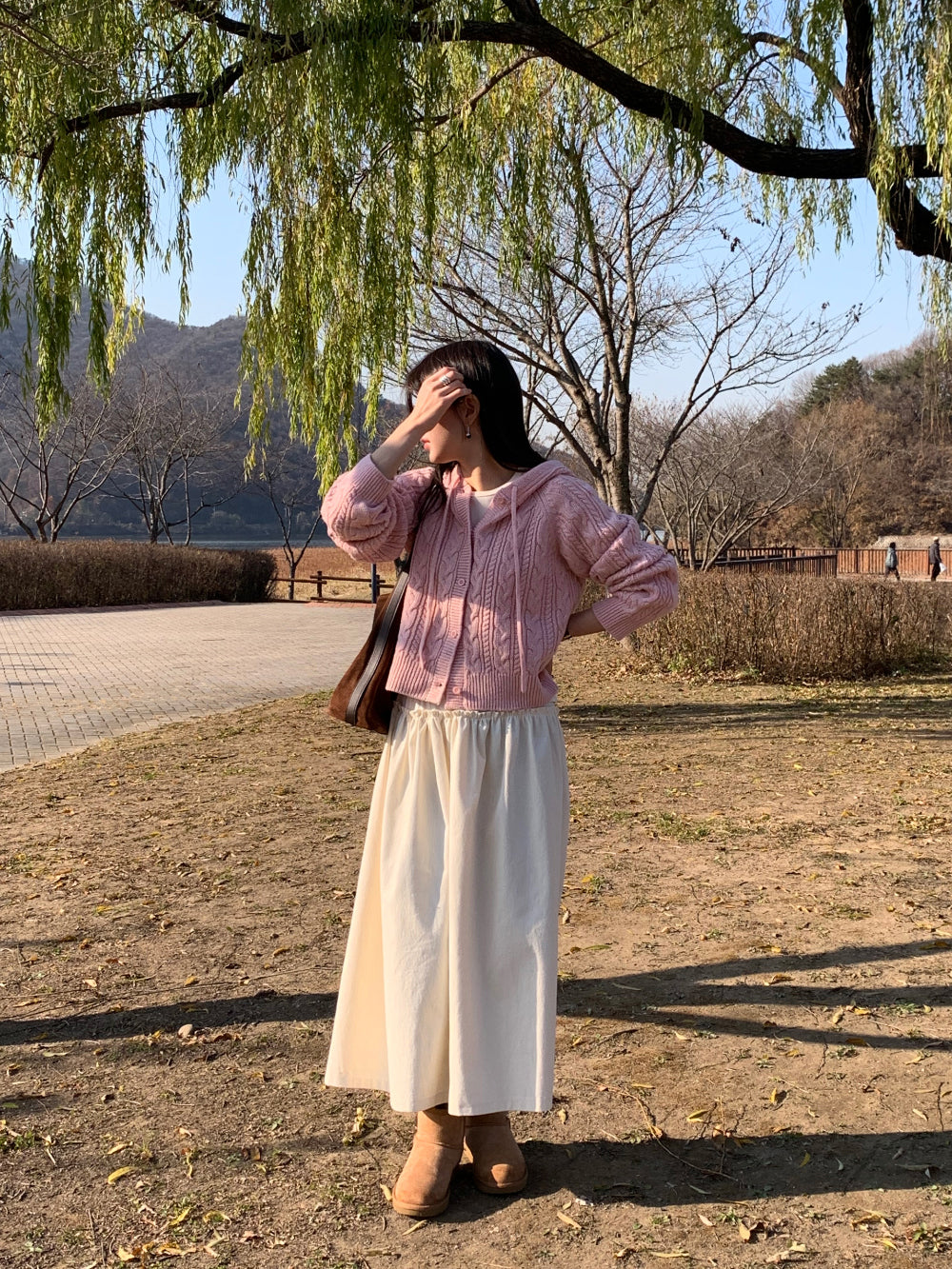 aione peach gimo skirt