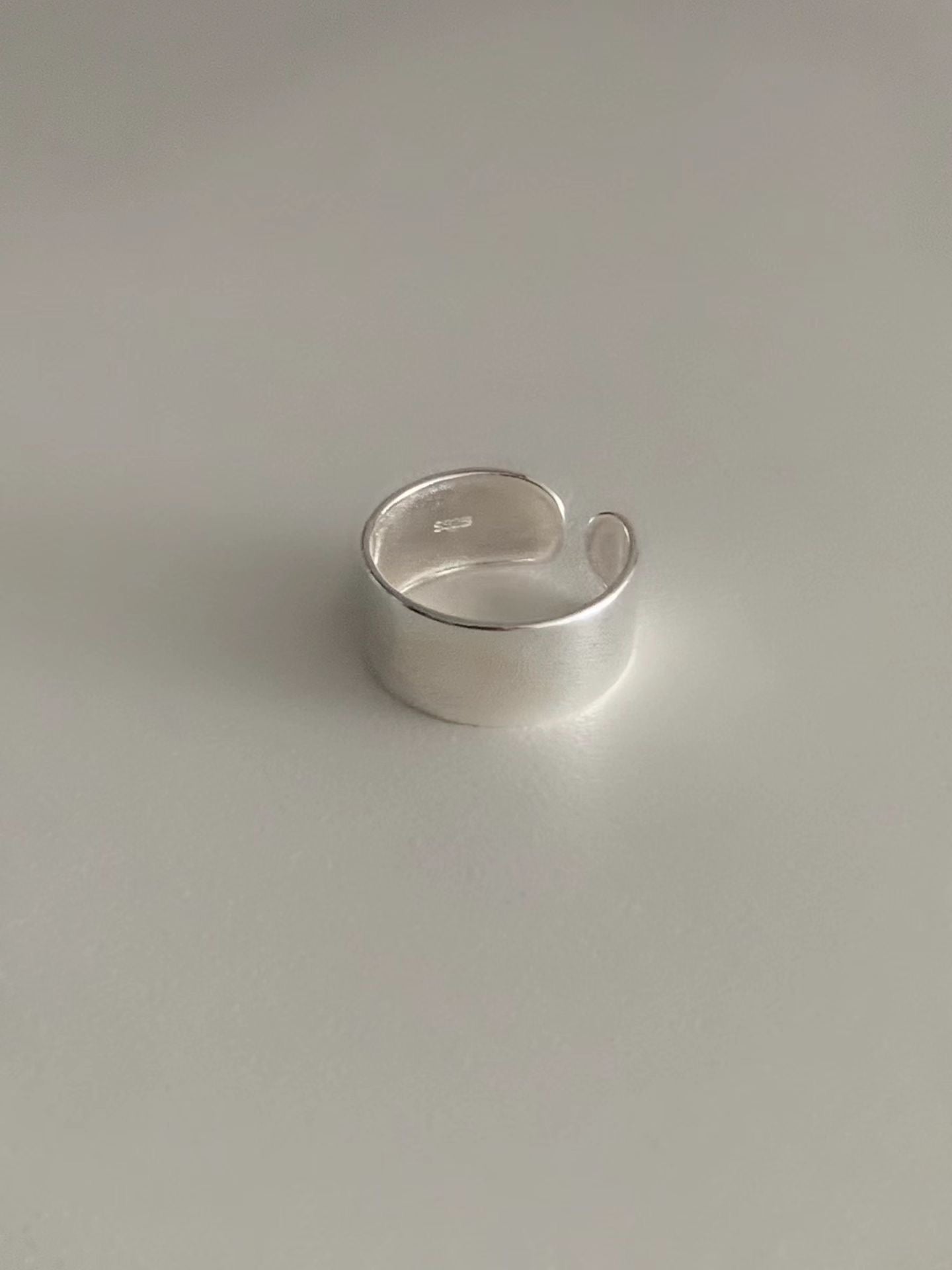 Wide open band ring