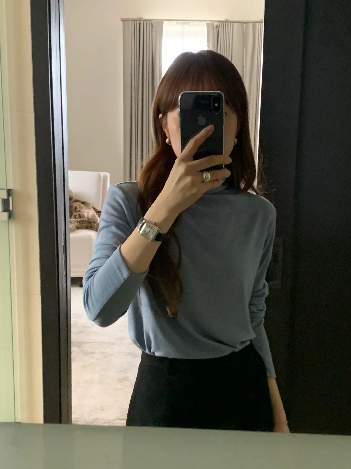 Ounce soft wool tencel pola T-4col