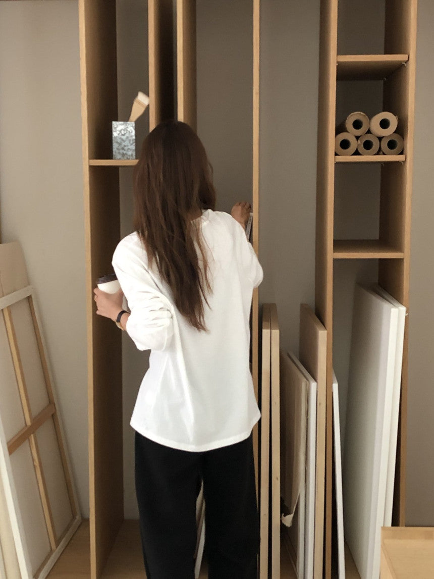 Pure brush cotton T-2col