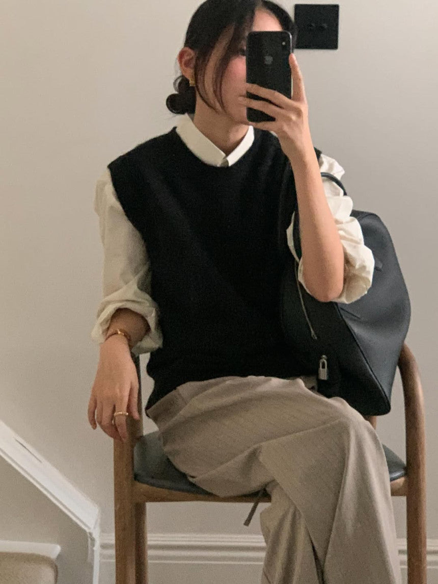Foe alpaca vest-3col