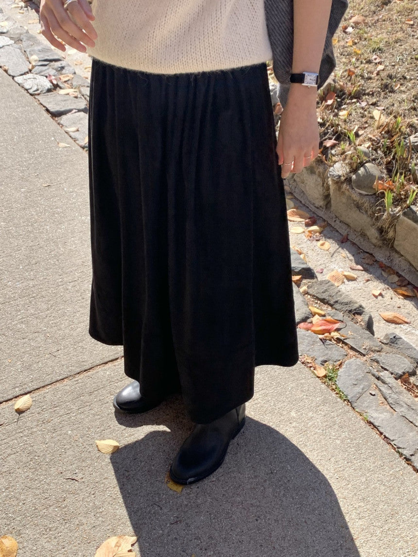 Rue suede flare skirt