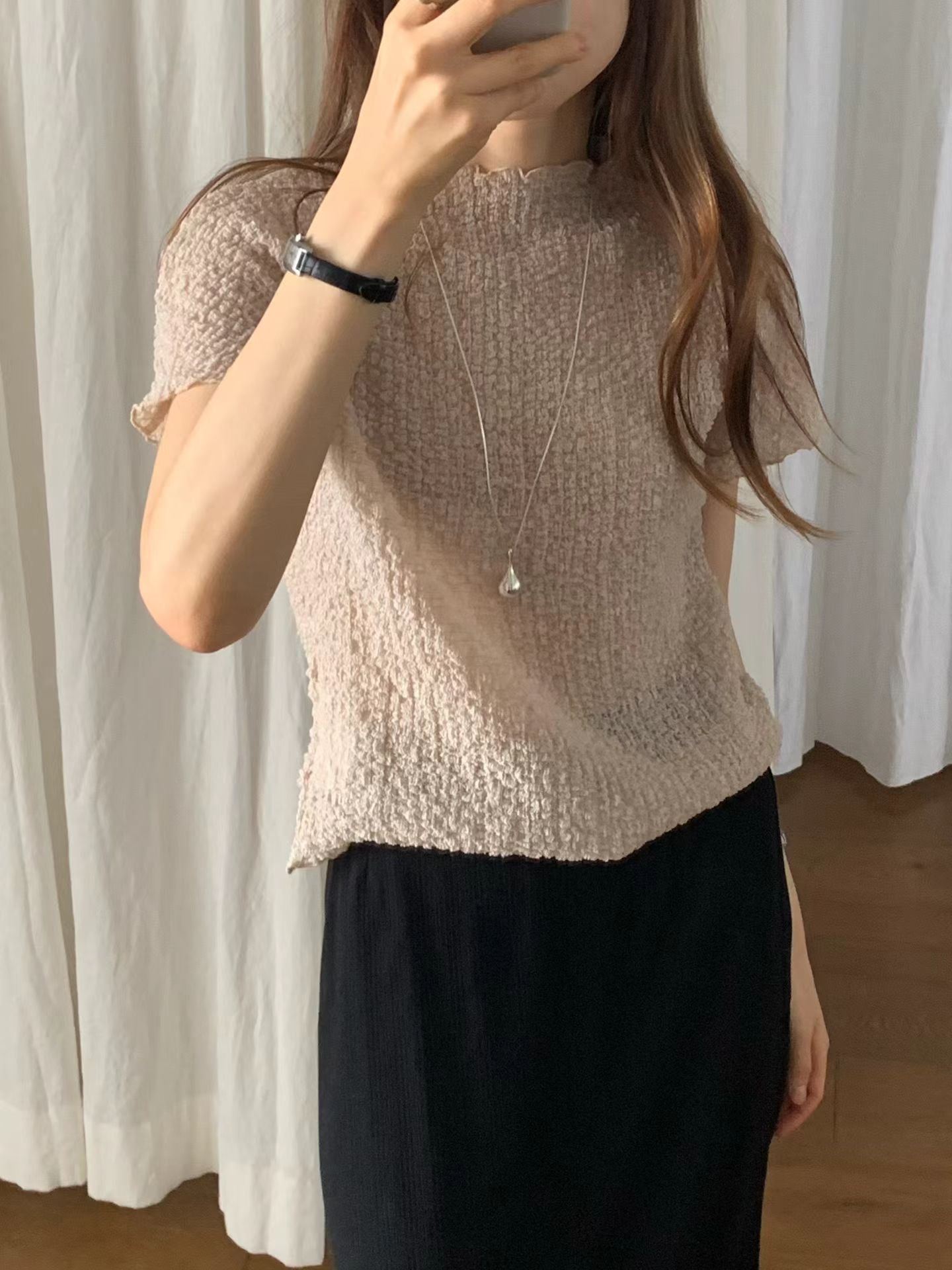 Ounce cloud wrinkle blouse-3col