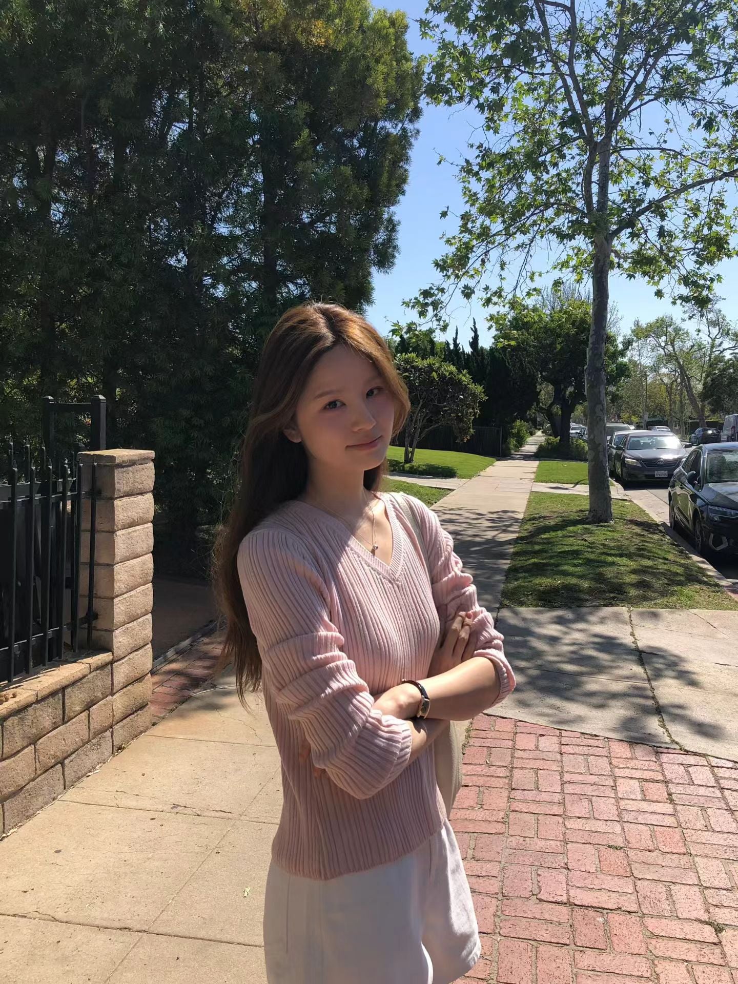 Ounce v neck rib knit-3col