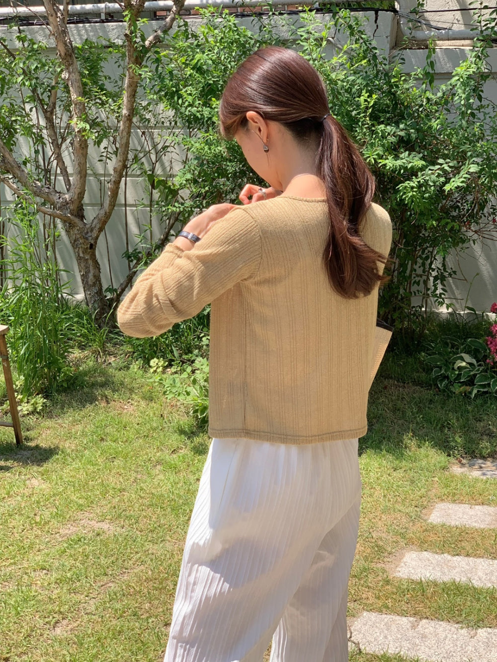 fuzzy cardigan-3col