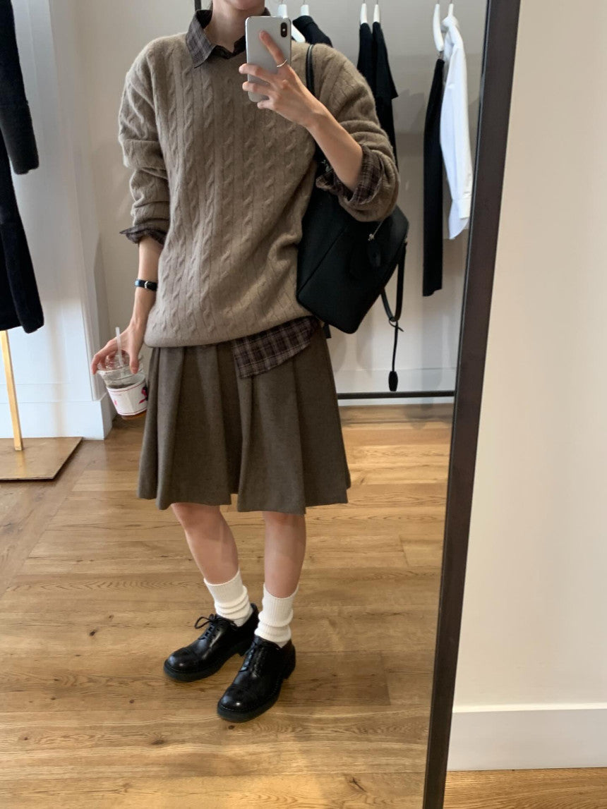 Marong cable knit-4col