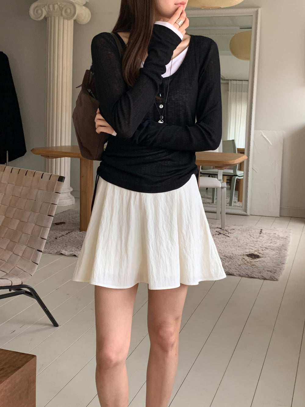 veil string T-4col