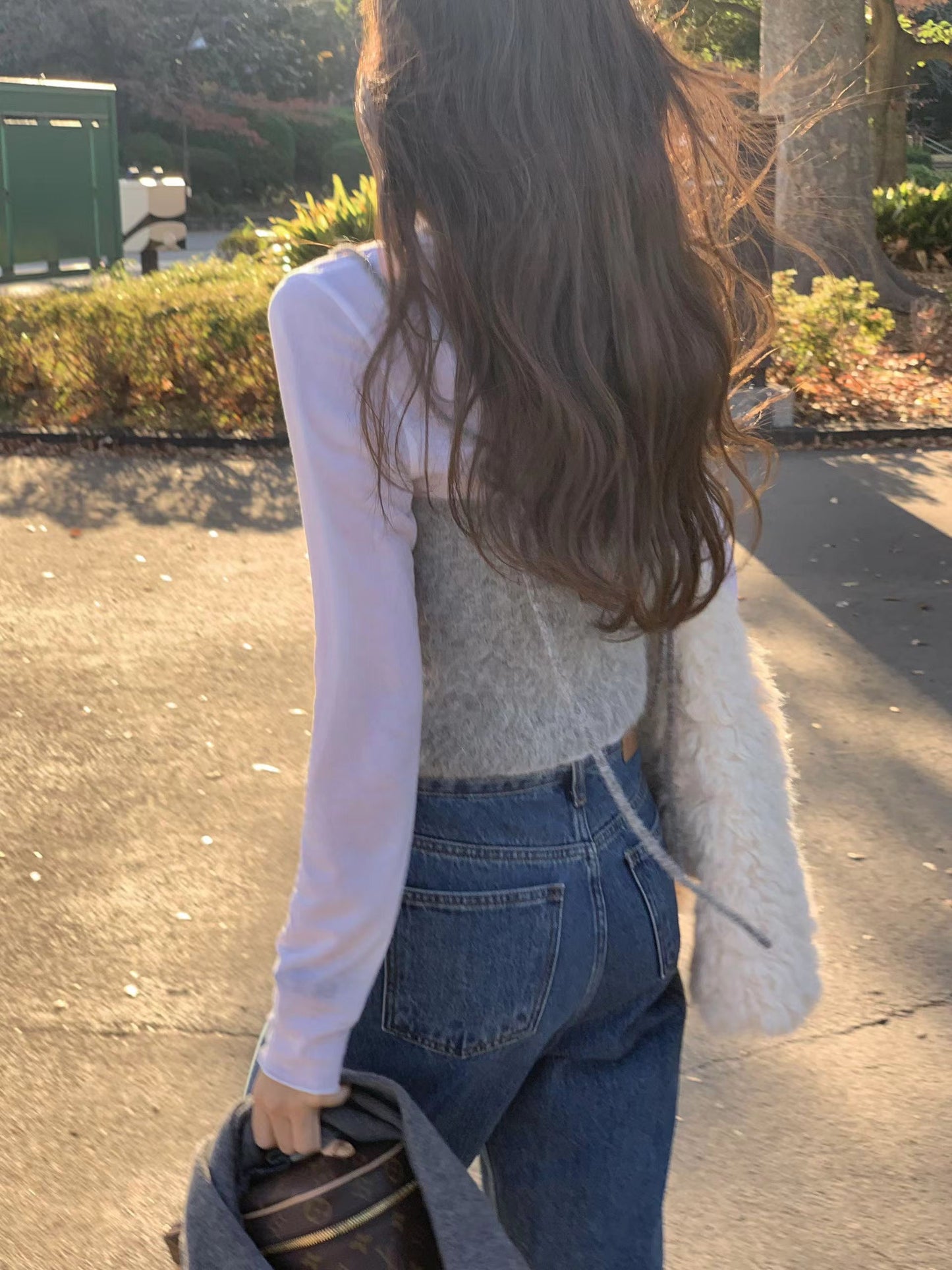 Ounce hairly alpaca bustier-2col