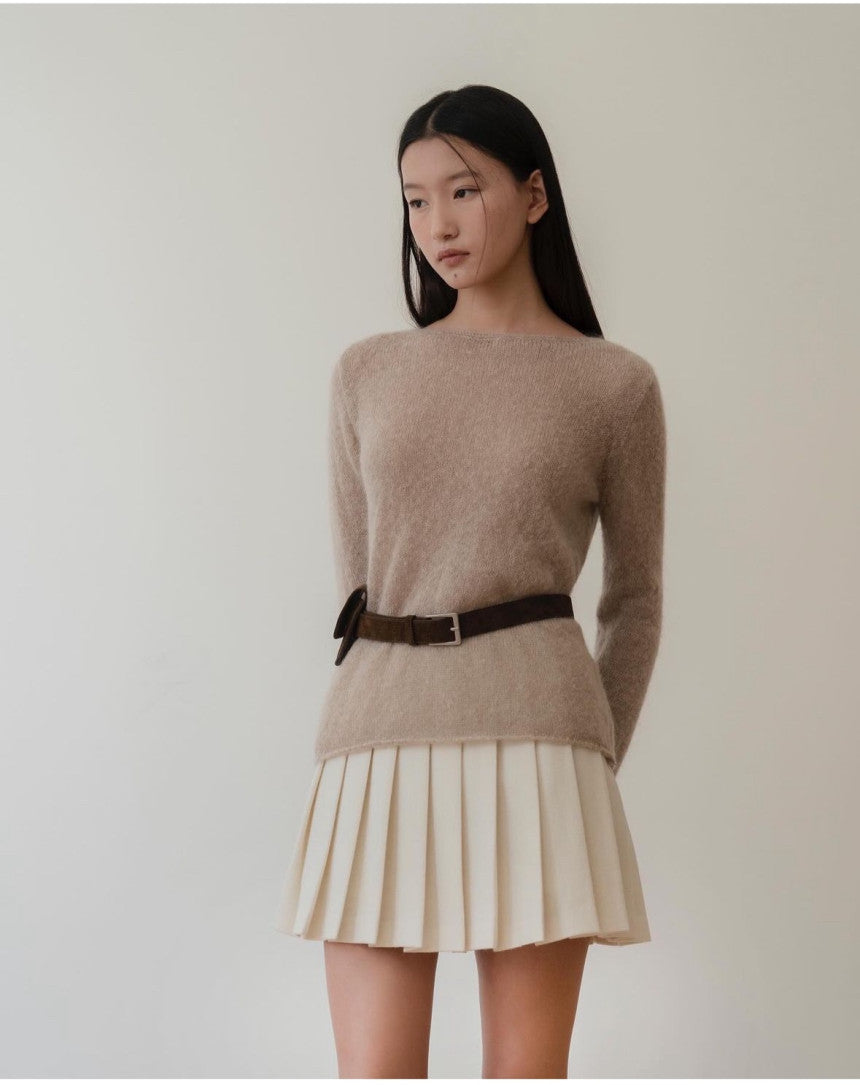 classic wool skirt-3col