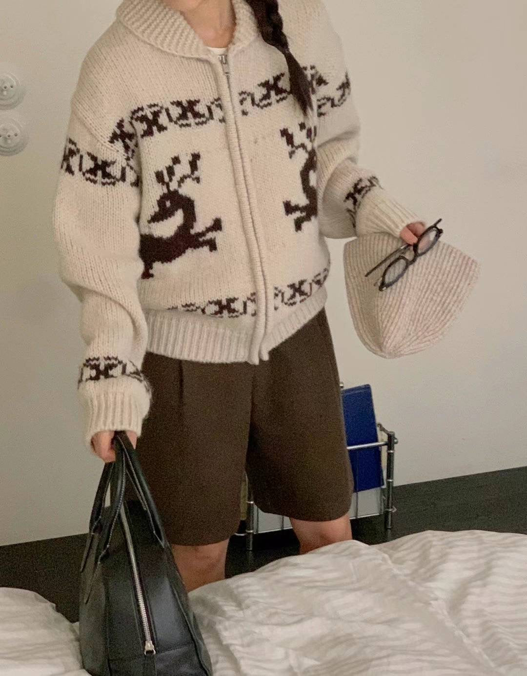 Nordic cardigan-3col