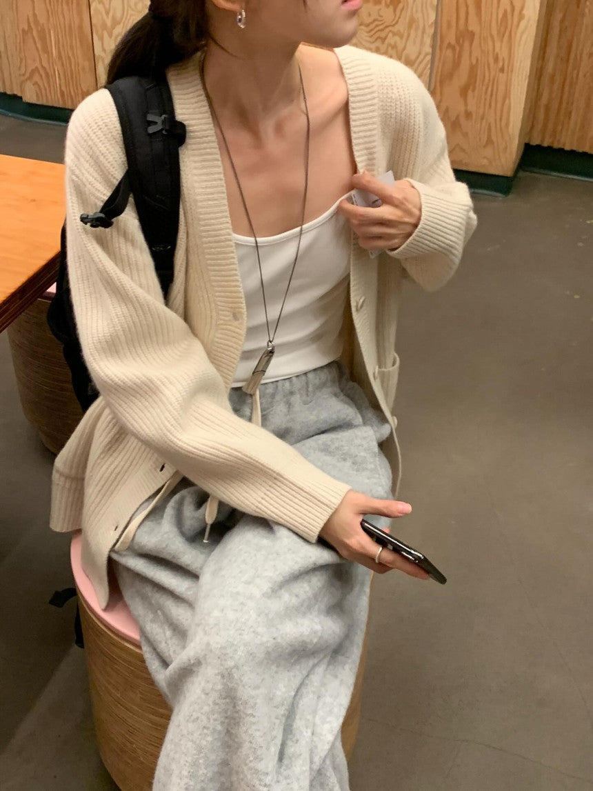 Mue hachi cardigan-4col