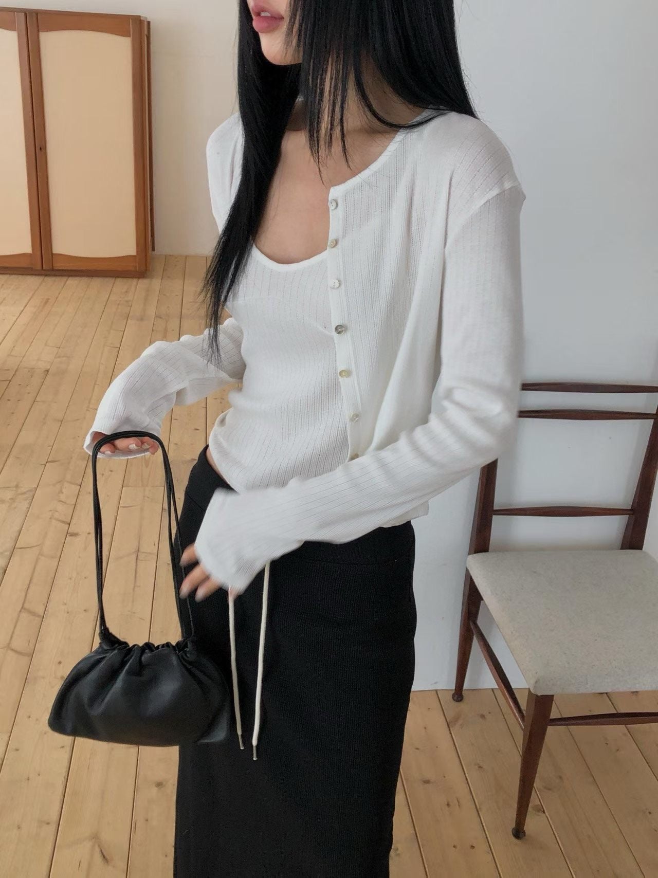 momo cardigan&sl set-3col