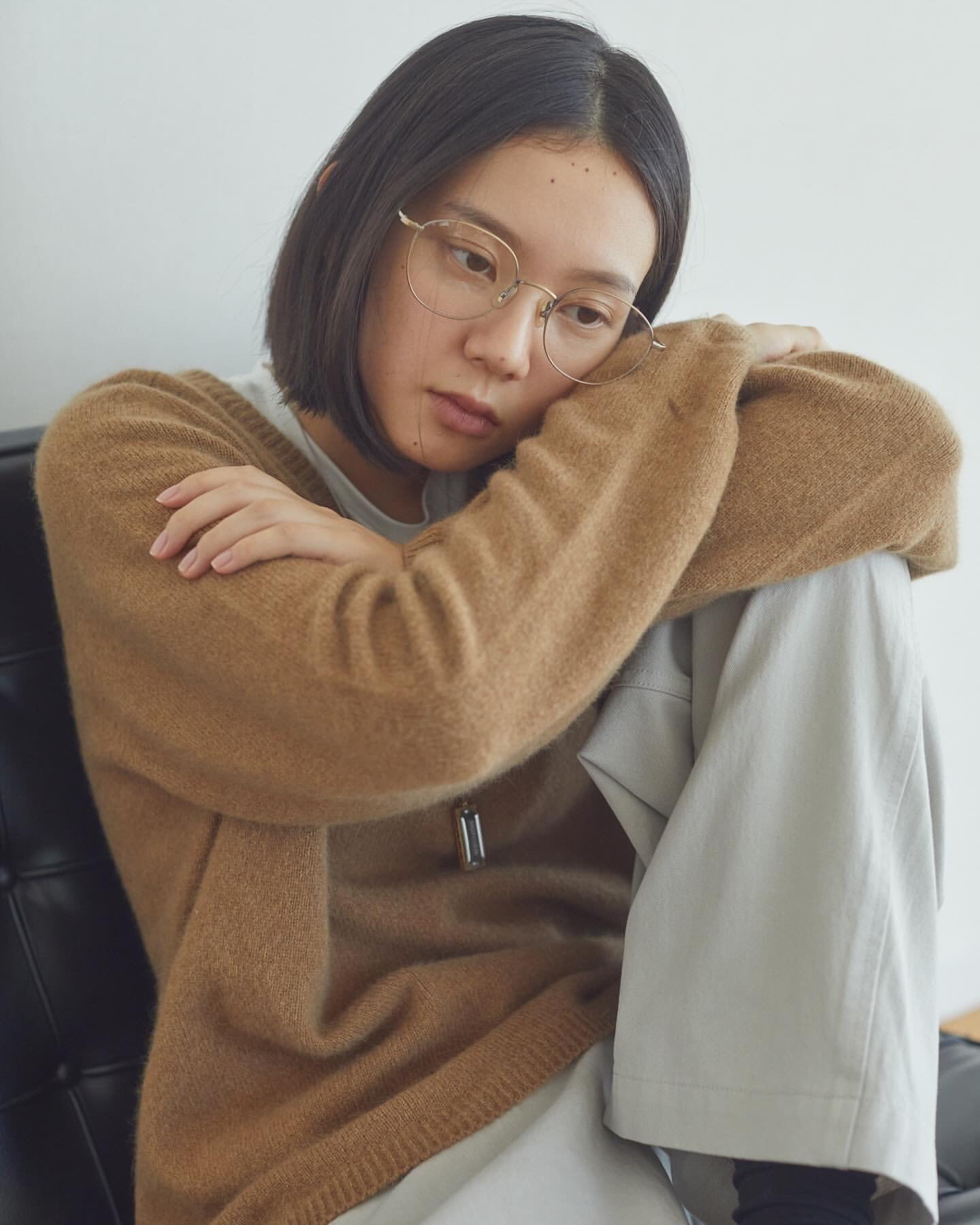 Cashmere airy knit-5col