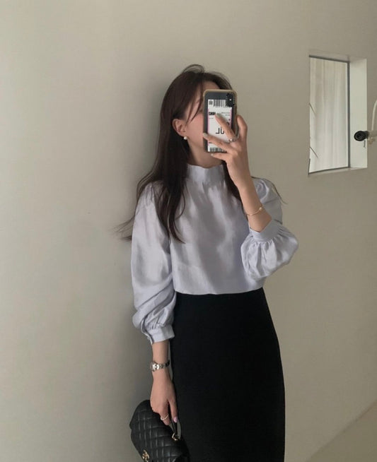 2way longsleeve blouse-4col