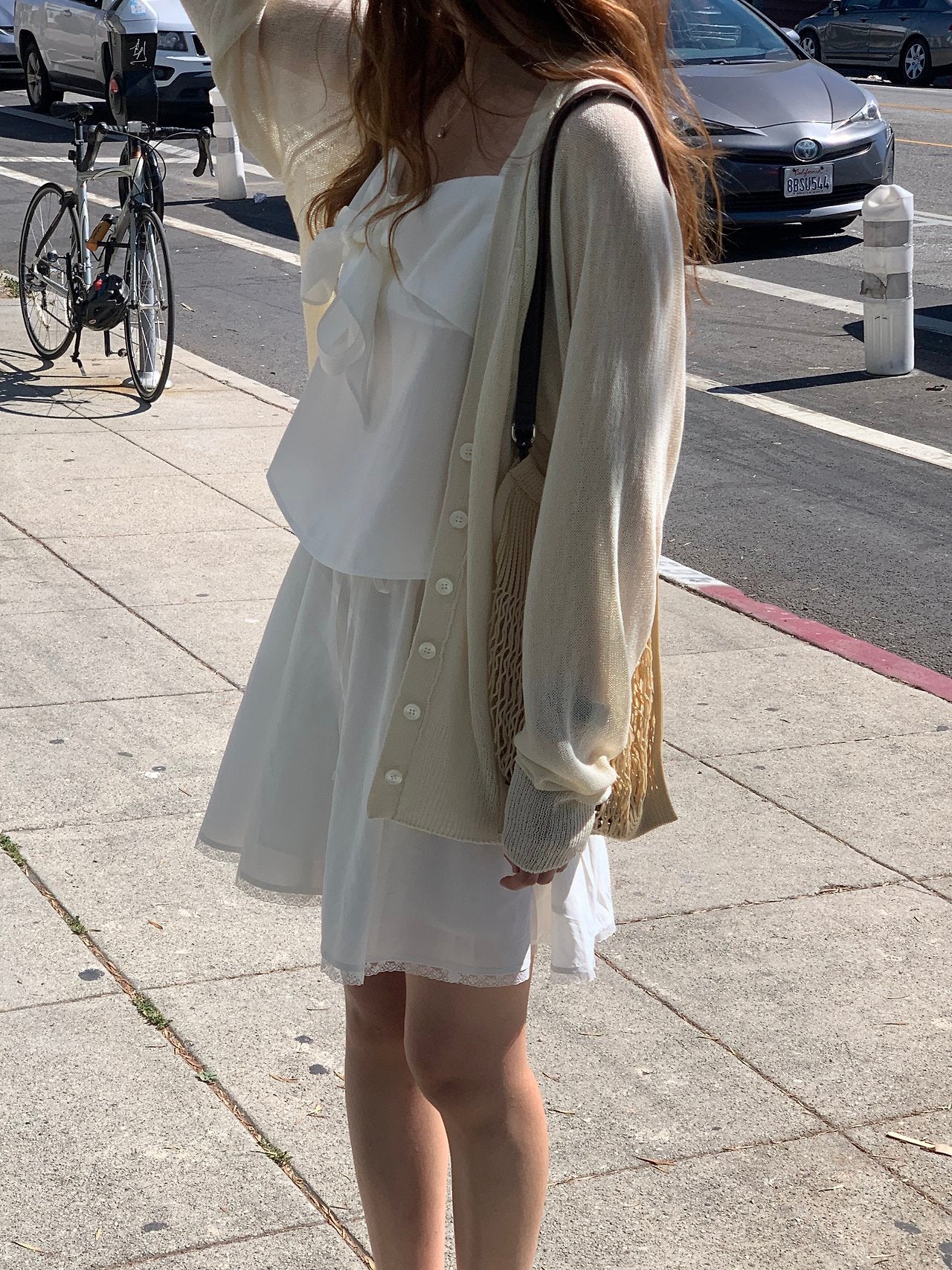 cream即納 Vera summer V-neck cardigan-2col