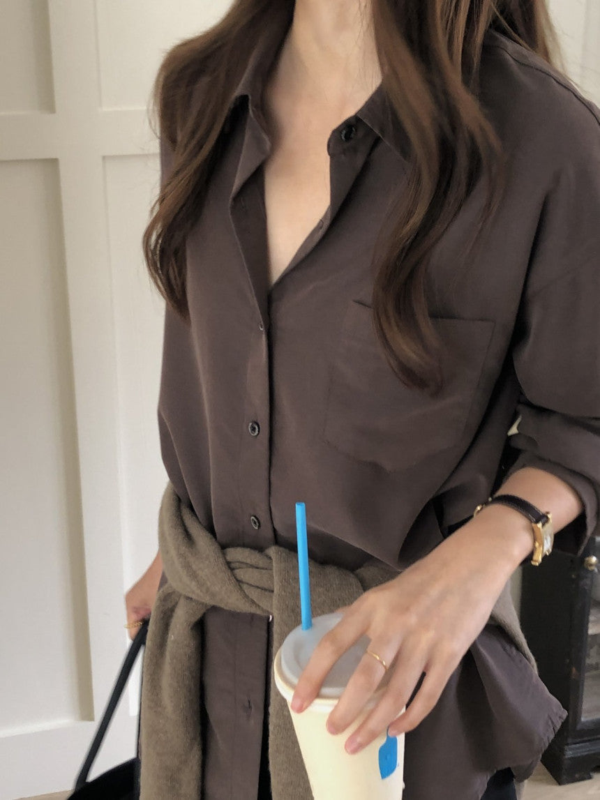 Lumiere napping tencel shirt-4col