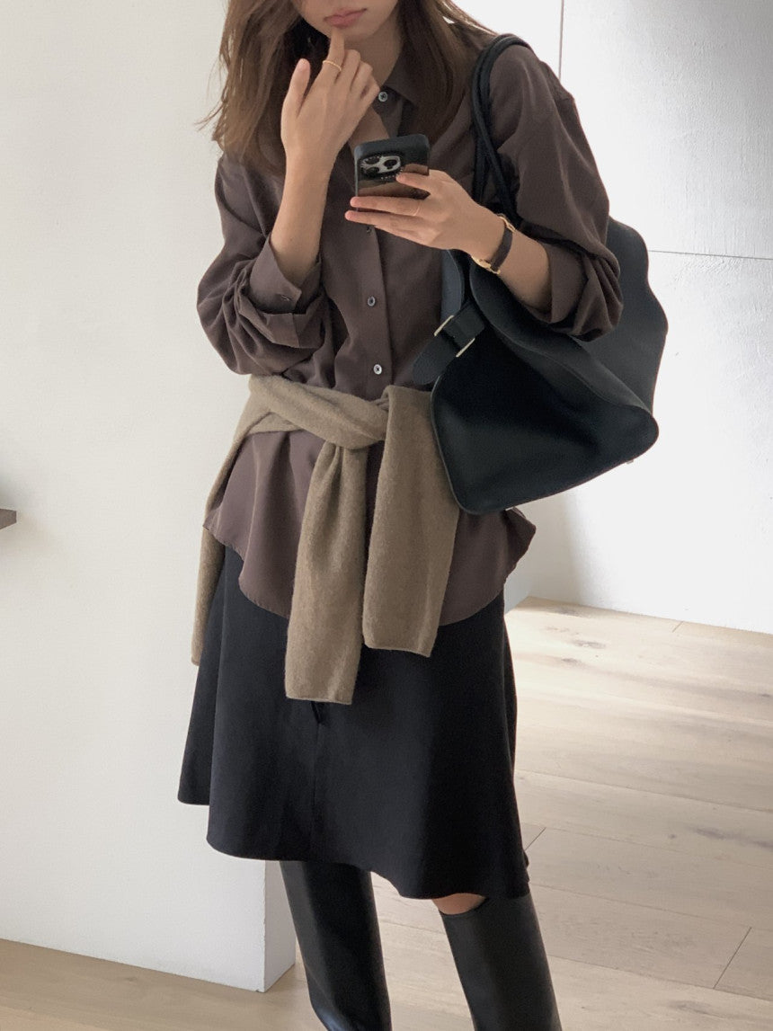 Lumiere napping tencel shirt-4col