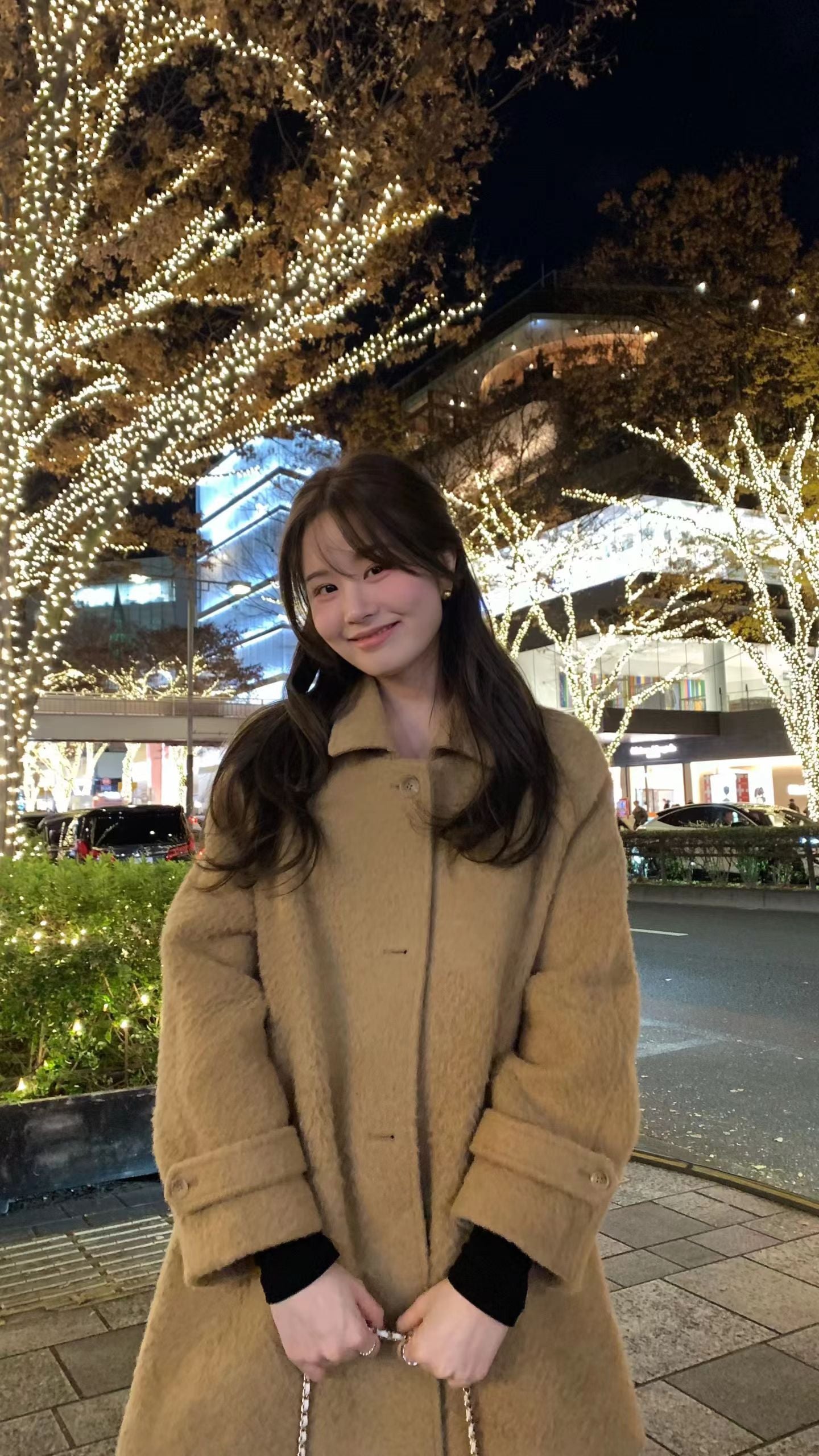 Ounce baby alpaca carol half coat-2col