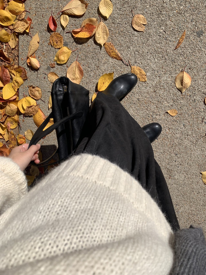 Rue suede flare skirt