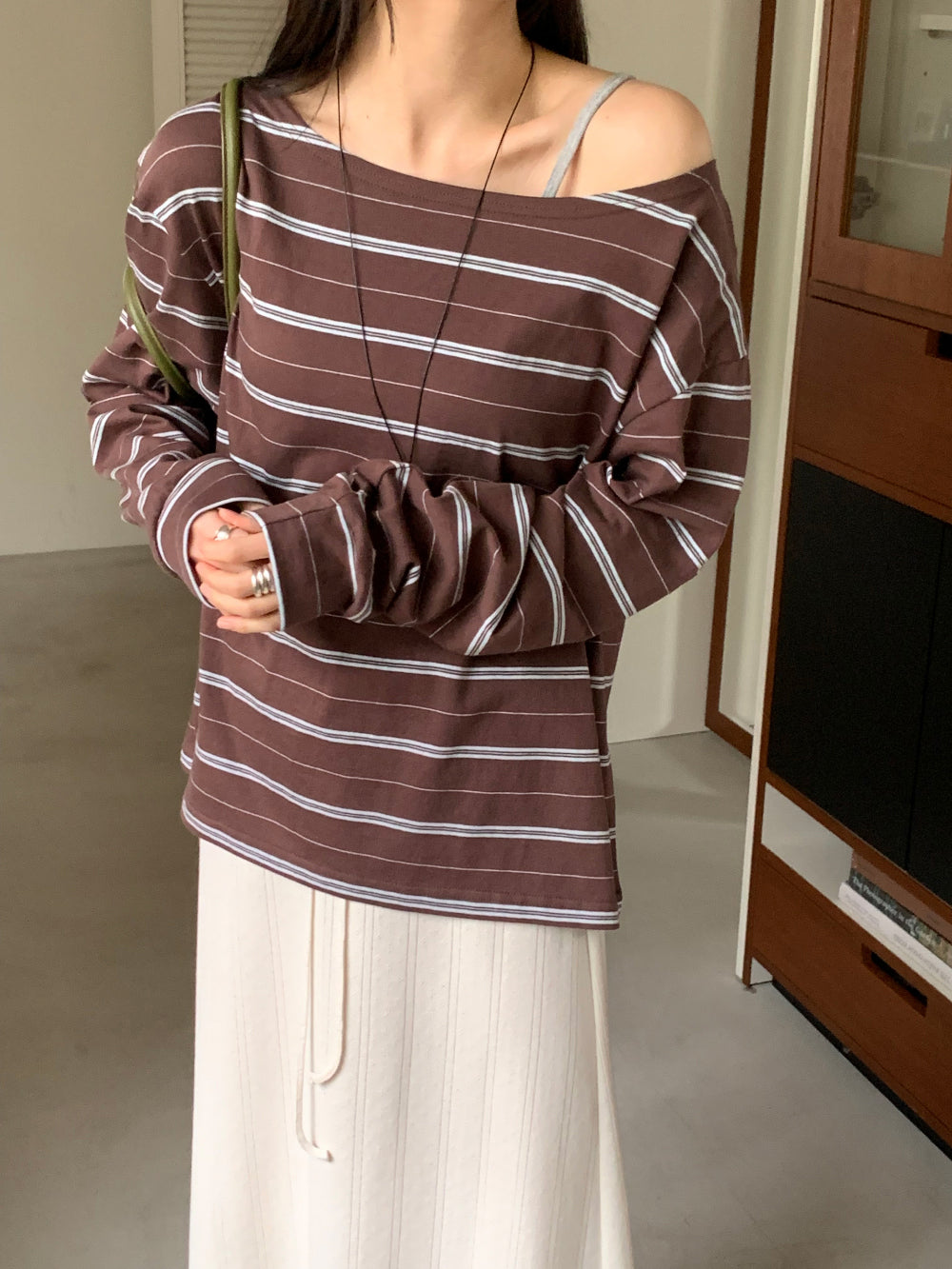 Celine off shoulder T-4col