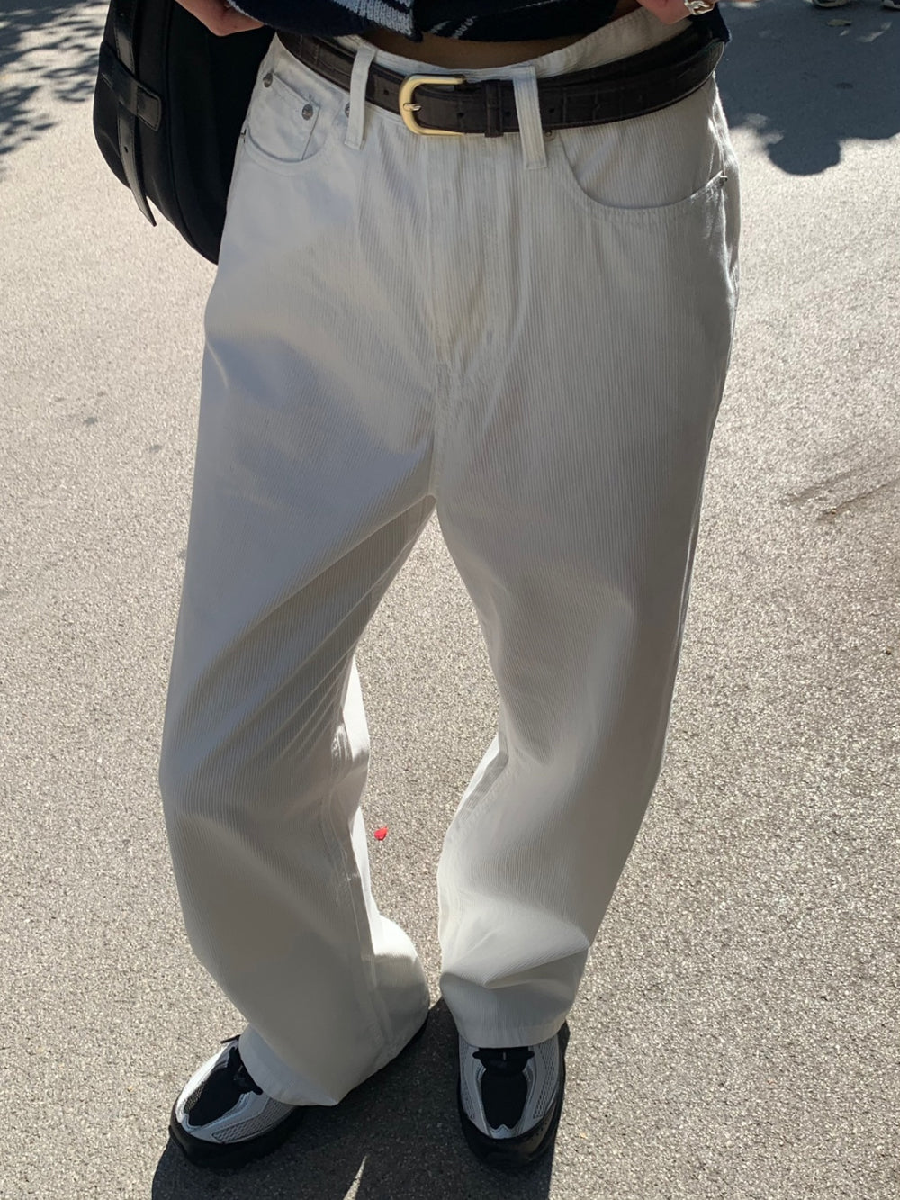 Tissue rib denim