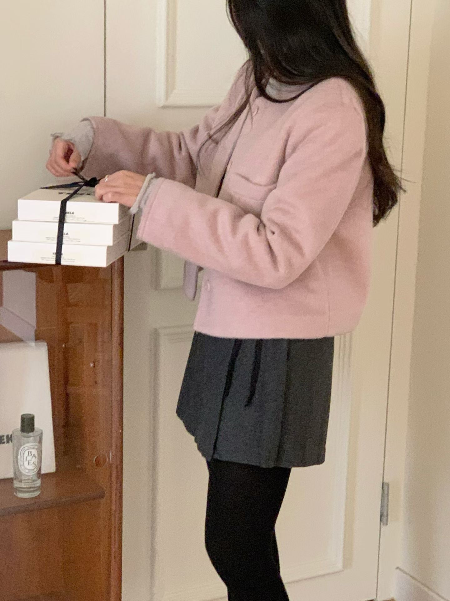 heart wool jacket-2col