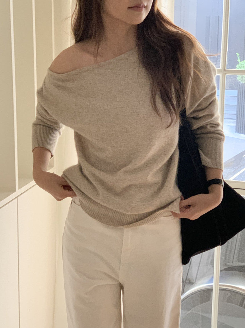 Siena fox unbalance knit-3col