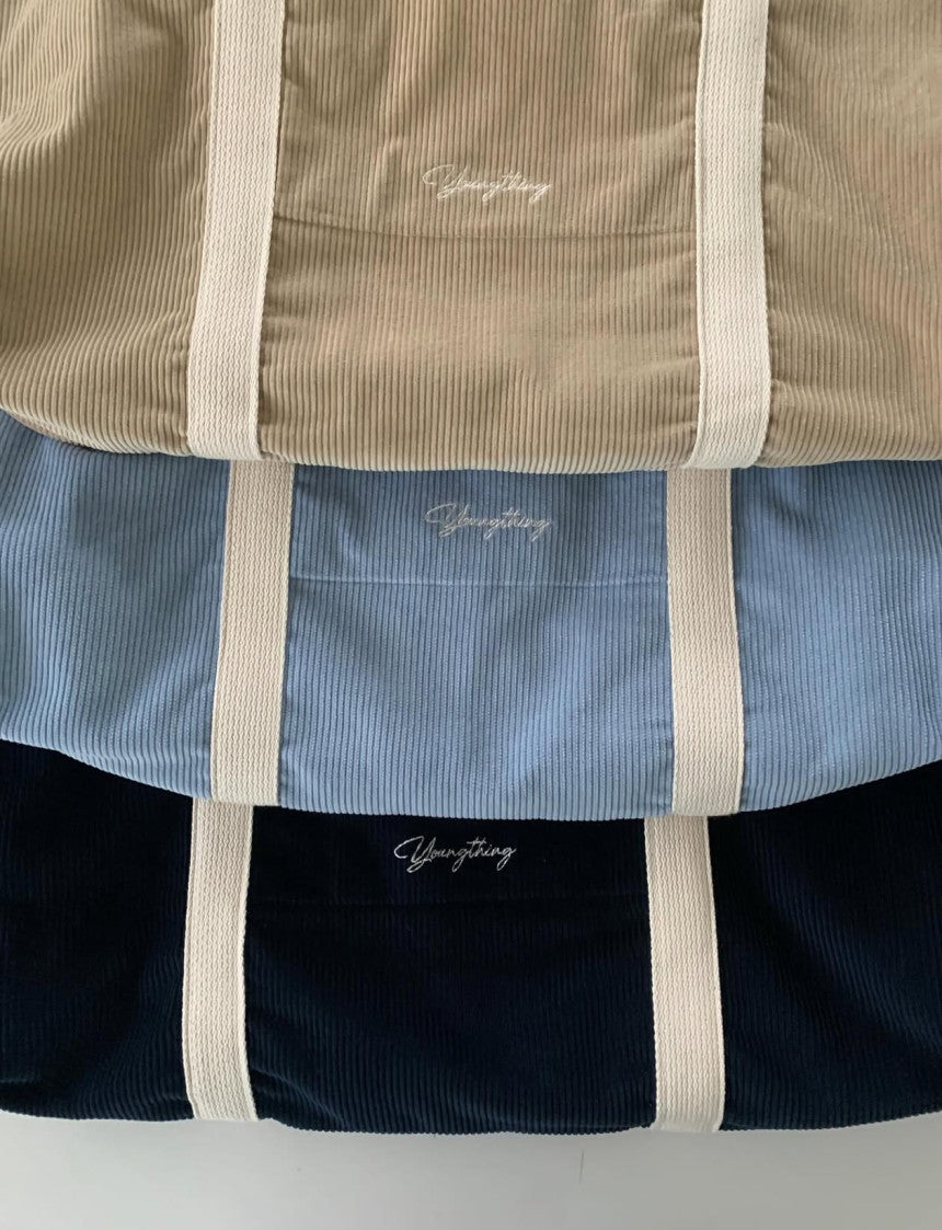 Corduroy big bag-3col