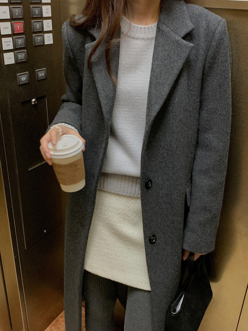 Wool single coat-3col