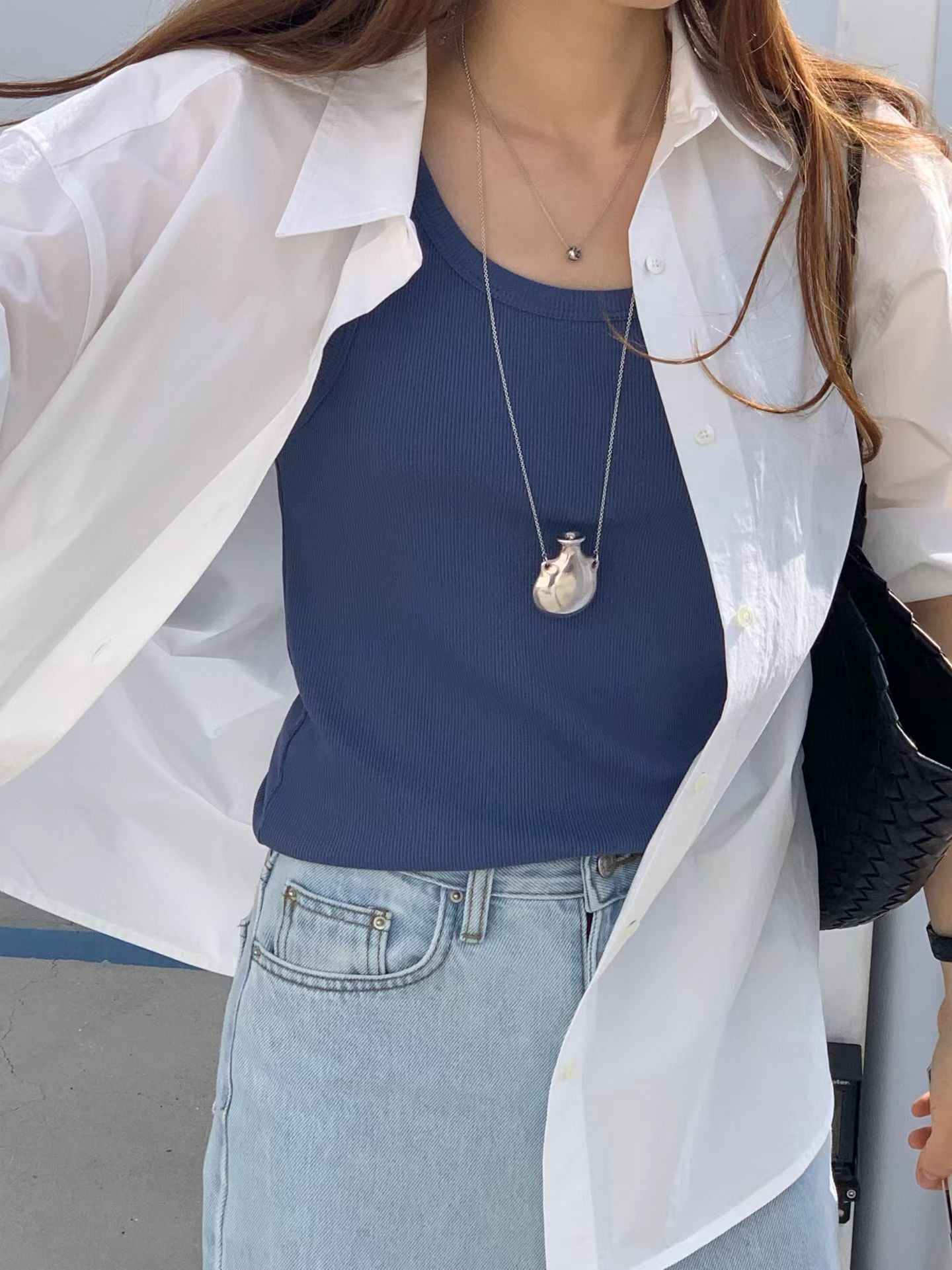 Ounce liv light blue denim